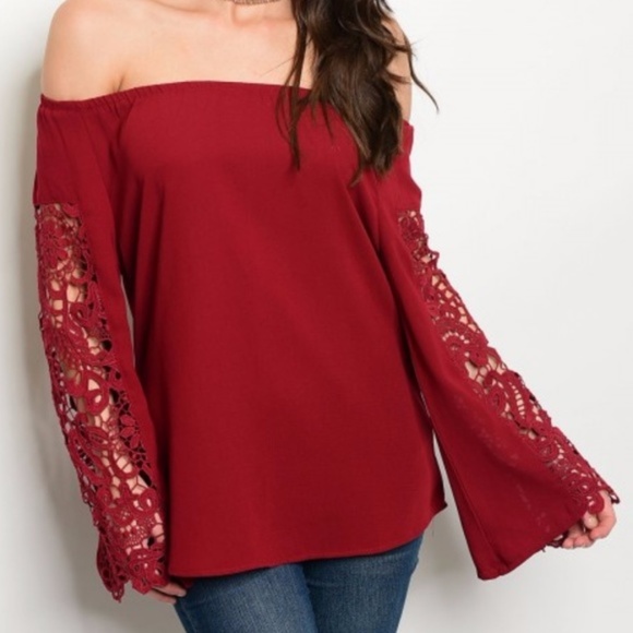 Tops - BURGUNDY TOP